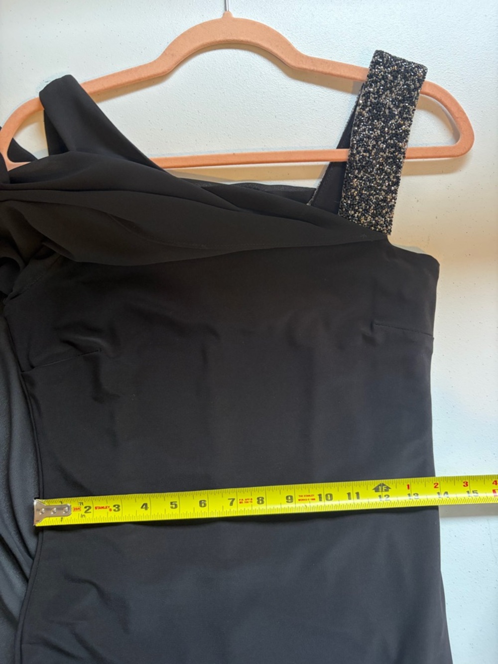 Frank Lyman Design Black Tie Chiffon Wedding Guest Evening Dress Long Size 4 - Picture 12 of 13